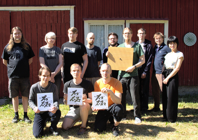 Group photo from our camp in summer 2018. Antti Törmänen 1p was teaching at the camp.